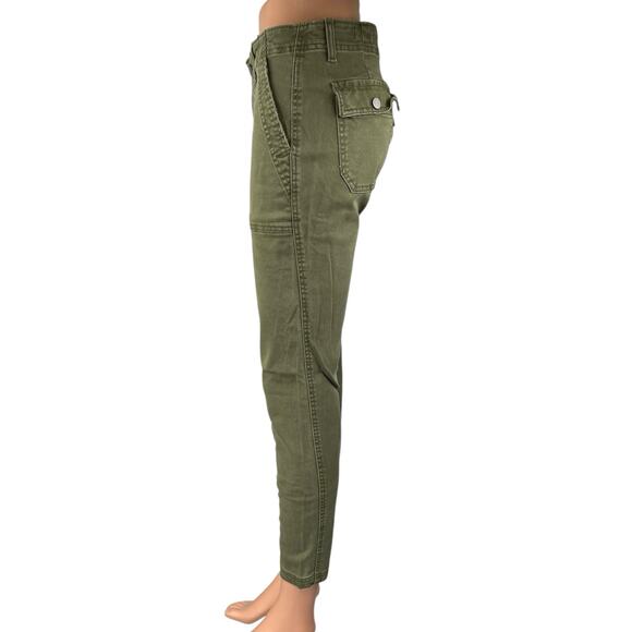GAP Women's Olive Green Mid Rise Skinny Leg Ankle Boyfriend Jeans Pants Size 4 - Picture 2 of 6